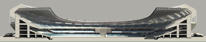 Anoeta: alzado del estadio