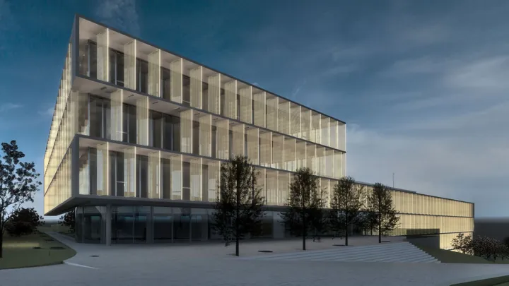 Energy Intelligence Center: vista exterior del edificio